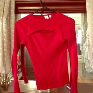 Nice red sweater blouse